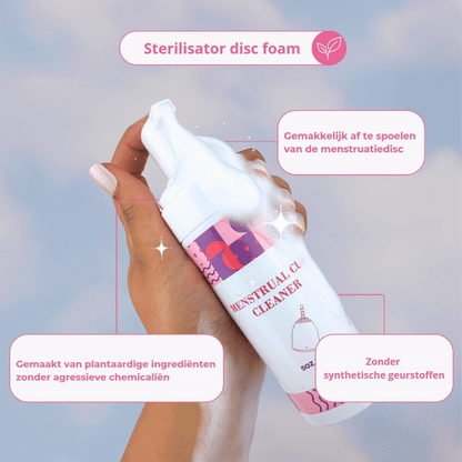Schoonmaak Foam voor Menstruatiecup